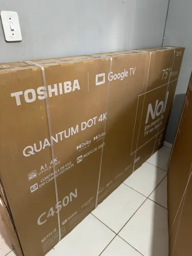 TV TOSHIBA NOVA LACRADA 75 polegadas 4k