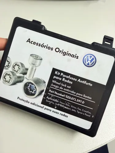 Jogo de porca de Segurança VW