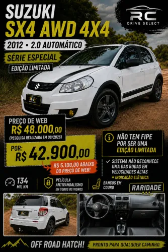 Suzuki SX4 2.0 16V 145cv 4WD 5P Aut. 2012