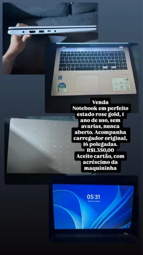 Notebook rose gold