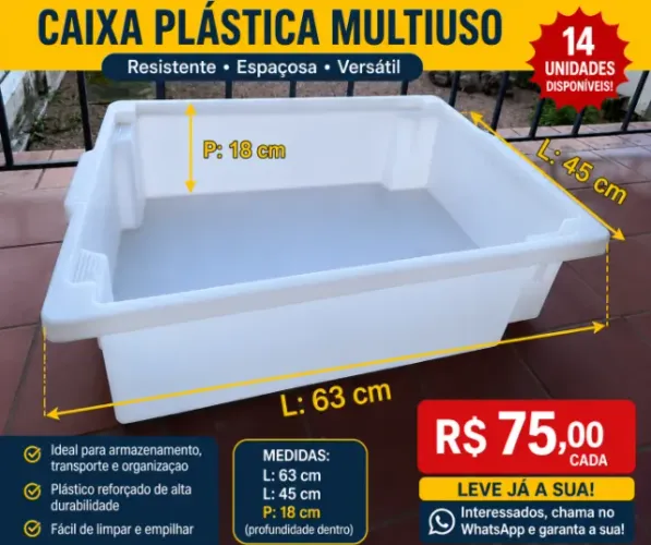 Caixa plástico