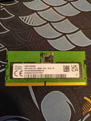 Memória ram ddr5 sodim 4800hz Skyhinx<br>R$ 400,00