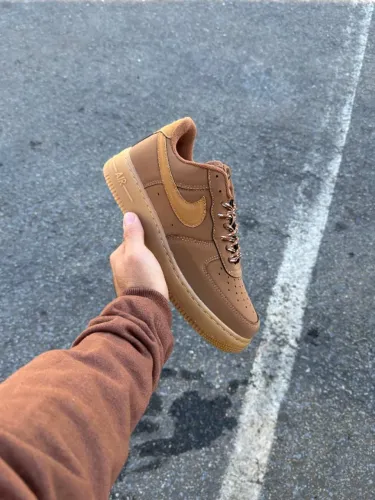 Tênis Nike Air Force F1 Caramelo Masculino Premium Cor: Marrom - Disponível 37 AO 43