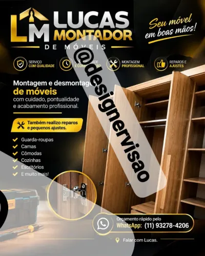 Montagem de móveis e reparos