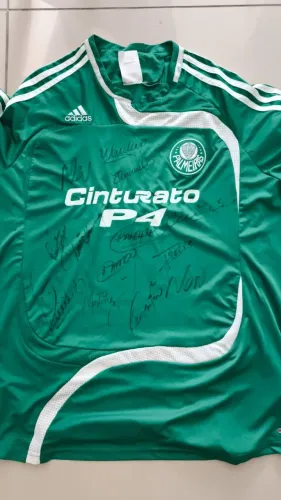 Camiseta Palmeiras Colecionar - 9 Edmundo - Autografada