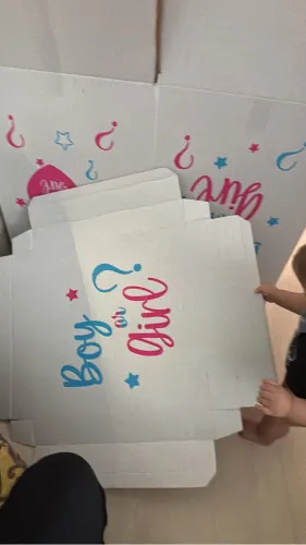 Caixa chá revelação