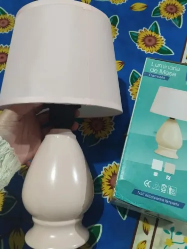 Luminária de Mesa Rosa Fix