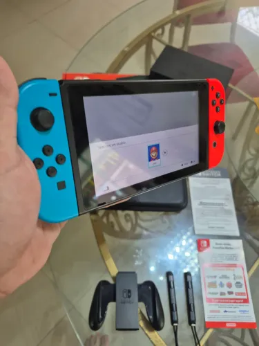 Nintendo Switch V1 Novinho Tudo 100%