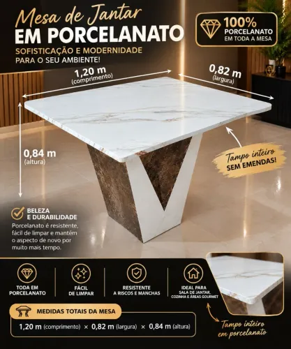 Mesa para 4 cadeira