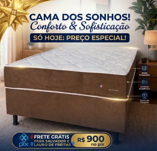 Cama box casal