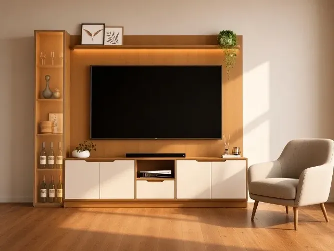 Conjunto Modular Tucumã Liso 2,33m LED (NOVO A PRONTA ENTREGA)