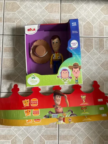 Toy Story woody + coroas burguer king
