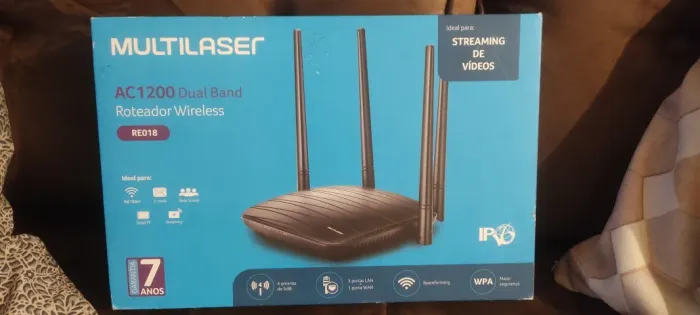 Roteador Multilaser AC1200 Dual Band RE018 - Novo - Nunca Usado