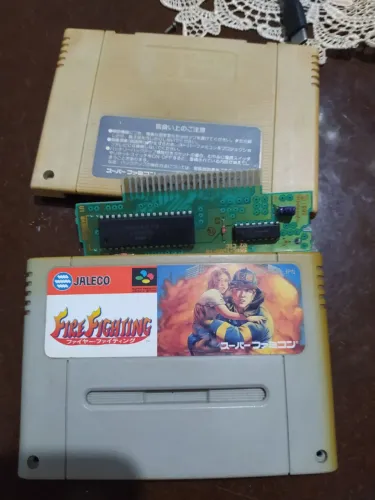 Fita fire Figther super Famicom jogo de bombeiros