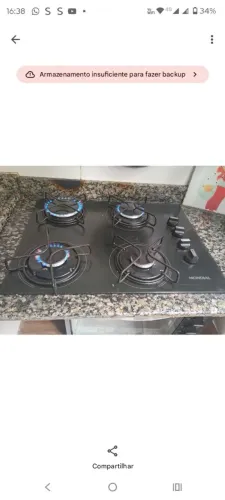 Vendo um fogão Cooktop 4 bocas