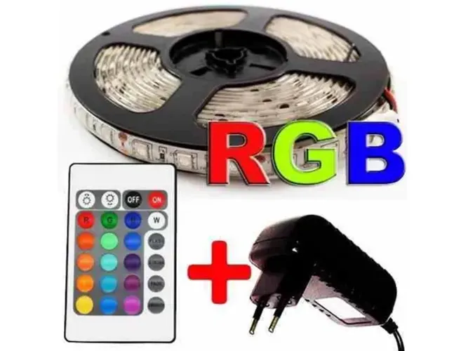 Fita Led 5m Rolo Rgb 5050