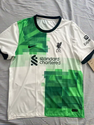 Camisa Liverpool Branco/Verde GG 23/24