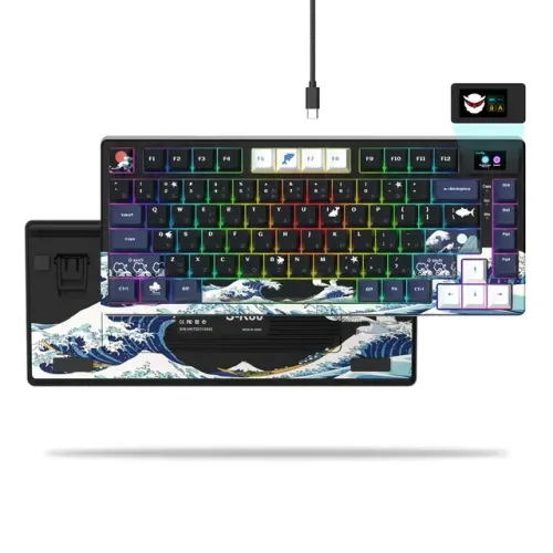 Teclado Mecânico XVX S-K80 - Com Tela Display OLED 