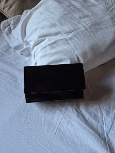 Bolsa de festa envernizada preta