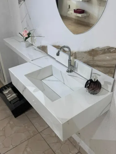 pia esculpida em porcelanato