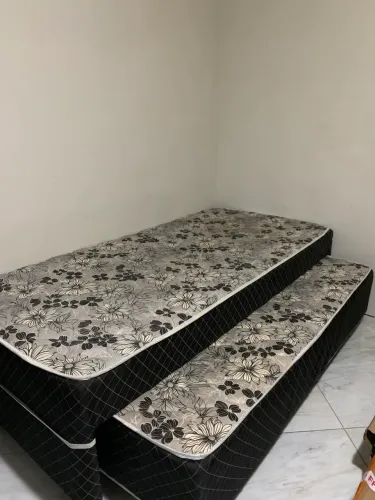 Cama box com bicama solteiro 