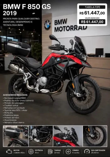 Vendo BMW GS F 850 