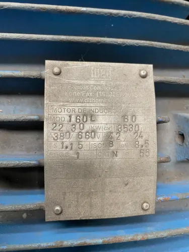 MOTOR WEG DE 30CV, RPM 3530, 380/660V