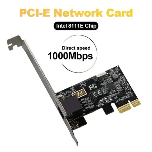 Placa De Rede Lan Gigabit Pci-e 10/100/1000 Mbps. Entrego