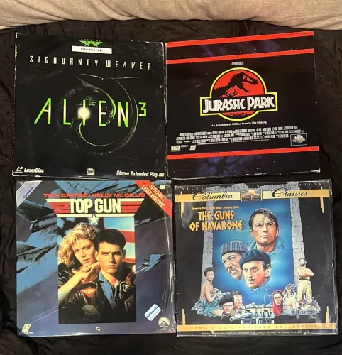 Lote de 4 LaserDiscs raríssimos no Brasil