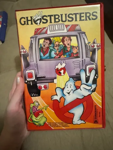Estojo temático Caça Fantasmas raro e vintage dos anos 80