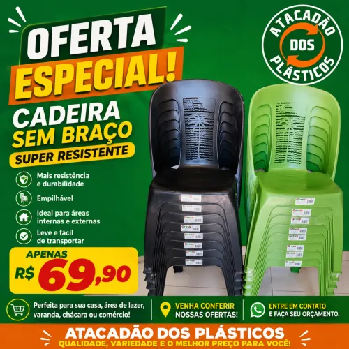 Cadeira de Plástico 