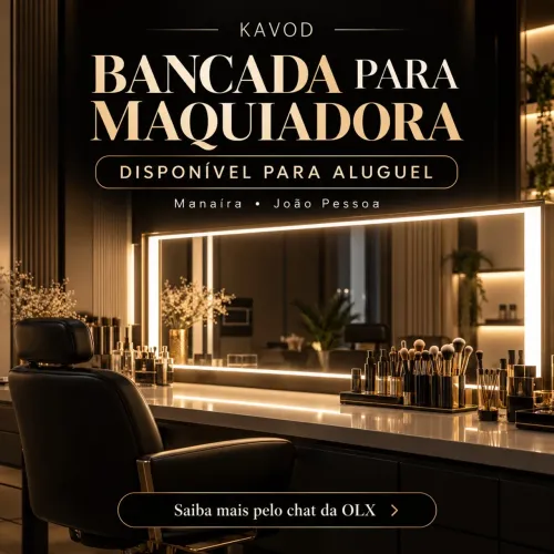 Bancada para maquiadora ? Aluguel na KAVOD | Manaíra
