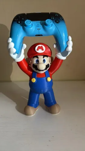 Suporte / Porta Controle Mario Bros Para PS5, PS4 e Xbox