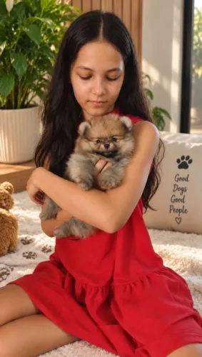 Lindos filhotes de Lulú da Pomerânia!