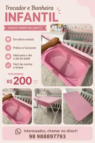 Trocador e banheira