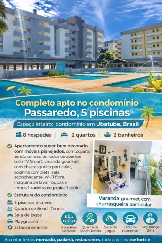 Apartamento para Temporada - Condomínio Passaredo | Ubatuba/SP