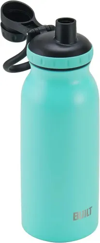 Built Garrafa De Aço Inoxidável Parede Dupla Prospect Aqua Verde Aqua