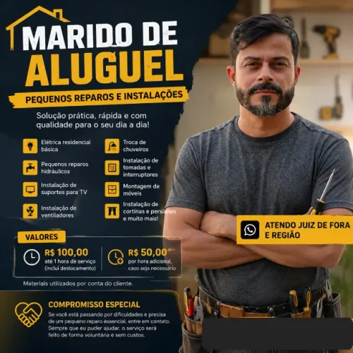 Marido de Aluguel em Juiz de Fora | Chuveiros, Tomadas, TV e Reparos