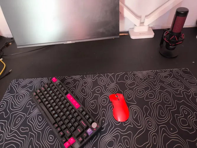 Kit teclado e mouse e mouse ped
