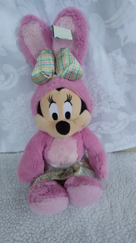 Pelúcia Minnie coelha páscoa Disney original