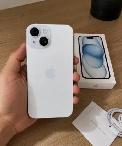 OPORTUNIDADE ÚNICA: iphone 15 256 GB azul lacrado com garantia de 1 ano