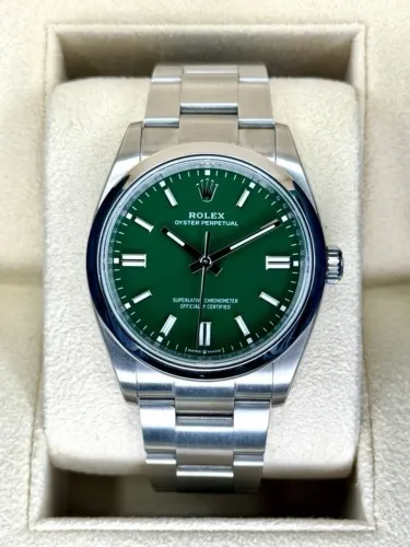 Rolex Oyster Perpetual Green Dial