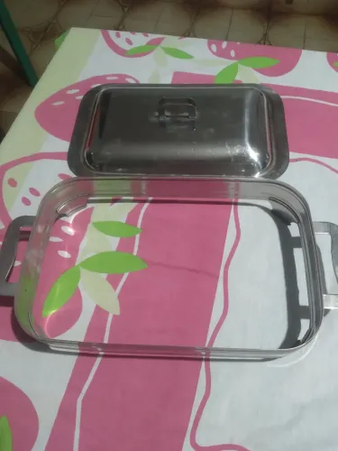 Suporte para travessa em aço inox.