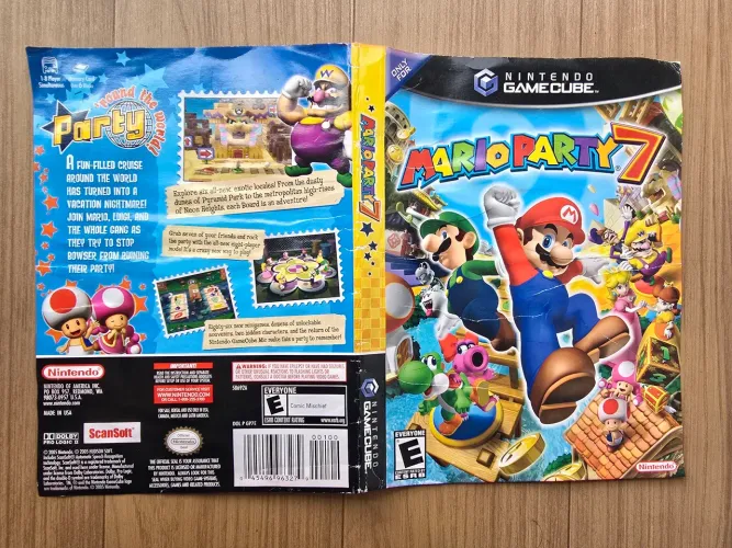 Encarte Original Mario Party 7 Gamecube