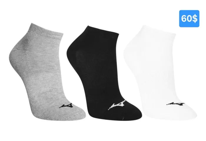 Kit 3 pares de meias da Mizuno original