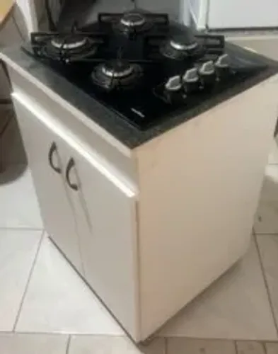 Fogão cooktop 4 bocas com balcão