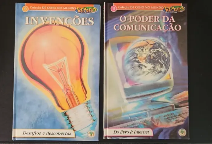 Lote 2 Livros coleção De Olho no Mundo - Revista Recreio