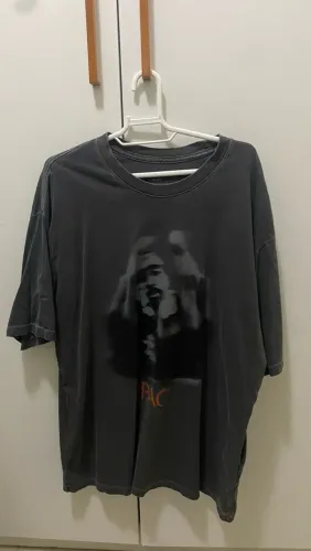 Camisa 2pac preta oversized