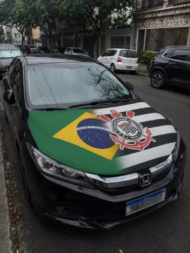 Bandeiras Capô Brasil + Time do seu Coração 
