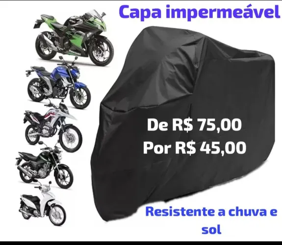 Capa impermeável para moto